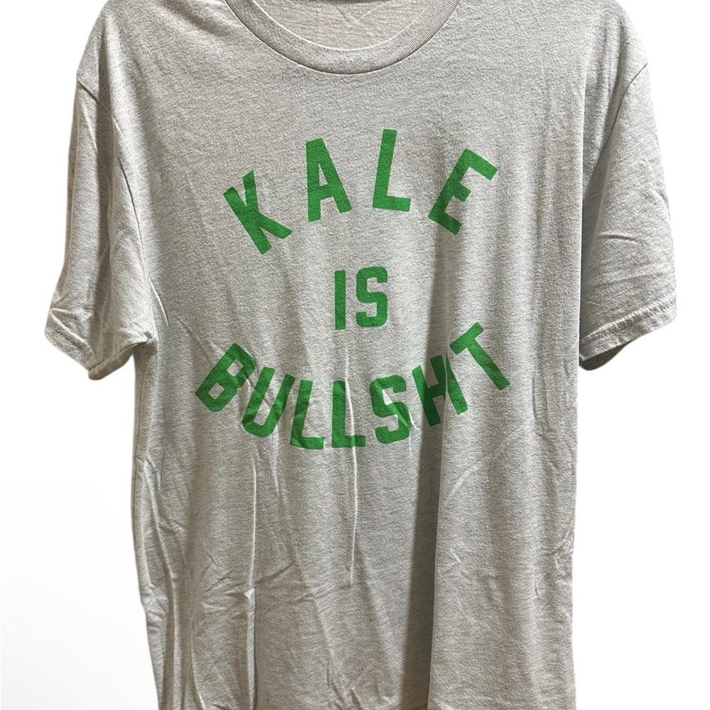 Farmers market head turner Light Gray T-Shirt with Bold Green Text